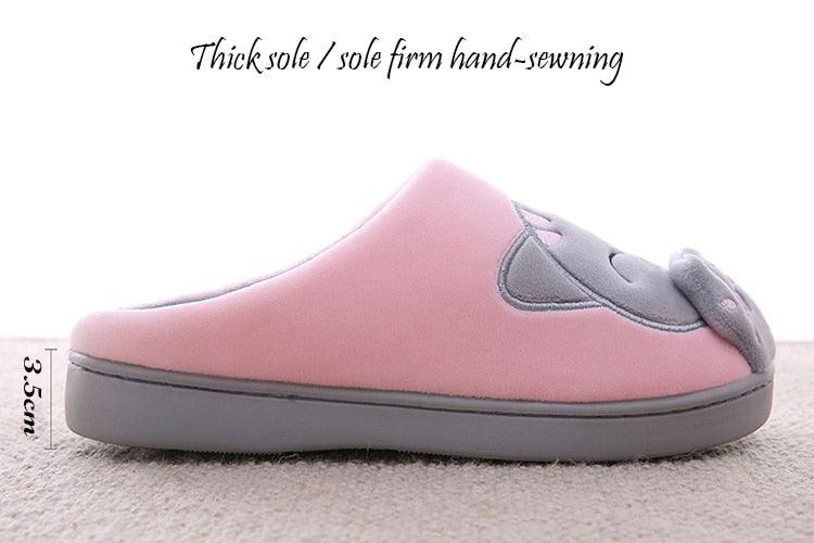 New Couples Cat Women Shoes Non-Slip Soft Warm Man House Slippers Indoor Bedroom Winter Home Slippers Memory Foam Fuzzy Slippers Cute Furry Fleece Slippers With Warm Plush Slip On House Shoes