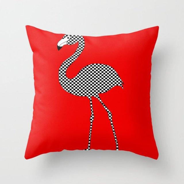 New Creative Red Cushion Case Hot Modern Home Outdoor Decorative Geometry Square Pillow Case Decorative Pillows Case Sofa Couch Seat Polyester Pillows Covers 45x45CM