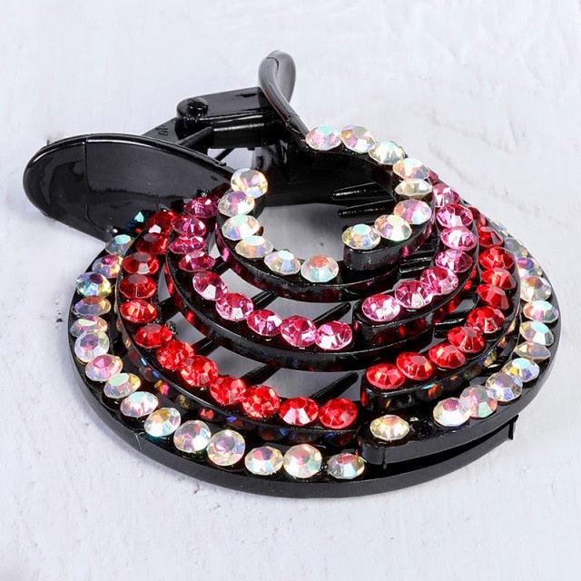 New Crystal Bird Nest Ponytail Holder Fair Crab Claw Clip Hairpin Rhinestone for Women Girls Accessories Barrettes Headwear Gorgeous Hair Accessories For Women