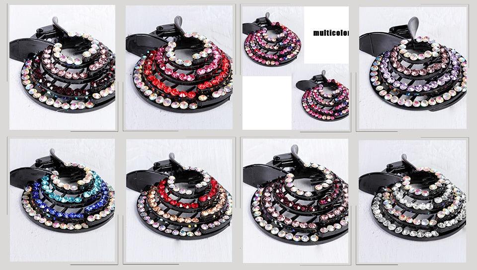 New Crystal Bird Nest Ponytail Holder Fair Crab Claw Clip Hairpin Rhinestone for Women Girls Accessories Barrettes Headwear Gorgeous Hair Accessories For Women