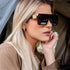 New Design New Stylish New Classic New Black & White Square Shape Sunglasses For Women New Fashionable Branded & Oversized Sun Glasses For Men New Luxury Shades Sunglasses For Men & Women