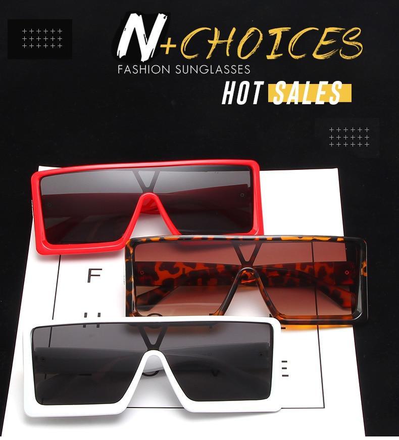 New Design New Stylish New Classic New Black & White Square Shape Sunglasses For Women New Fashionable Branded & Oversized Sun Glasses For Men New Luxury Shades Sunglasses For Men & Women