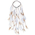 New Fashion Feather Rope Crown Hair Band Boho White Elastic Festival Headband for Women Fashion Female Gorgeous Hair Accessories For Women