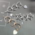 New Fashion Girl Love Five-pointed Star Alloy Clip Bangs Clip Adult Simple Hollow Crystal Hairpin Hair Clip Metal Alloy Barrettes Hair Accessories for Party Wedding