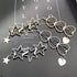 New Fashion Girl Love Five-pointed Star Alloy Clip Bangs Clip Adult Simple Hollow Crystal Hairpin Hair Clip Metal Alloy Barrettes Hair Accessories for Party Wedding