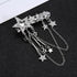 New Fashion Rhinestone Tassel Hair Barrettes For Women Hair Clips Golden Sliver Hairpin Female Hairgrips Wedding Hair Accessories for Brides and Bridesmaids