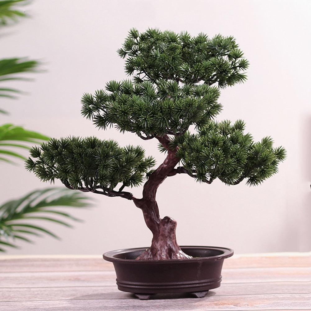 New Festival Potted  Simulation Decorative Bonsai Home Office Pine Tree Gift Ornament Lifelike Accessory Artificial Bonsai Artificial Bonsai Tree Fake  Greenery for Home Office Desk Wall Book Shelf Decor Room Decor