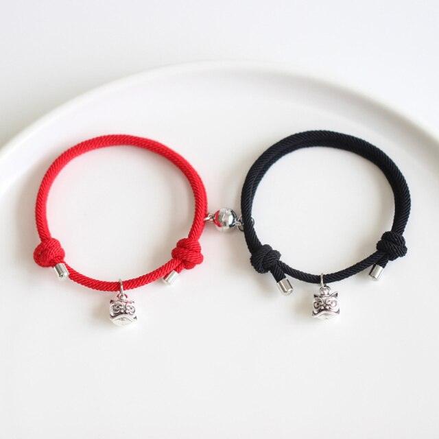 New Magnets Bracelets Attract Each Other Couple Lover Bracelet Pendants Charm Bracelet Mountain And Ocean Matching Magnetic Bracelets For Women Men And Best Friends Relationship Bracelets