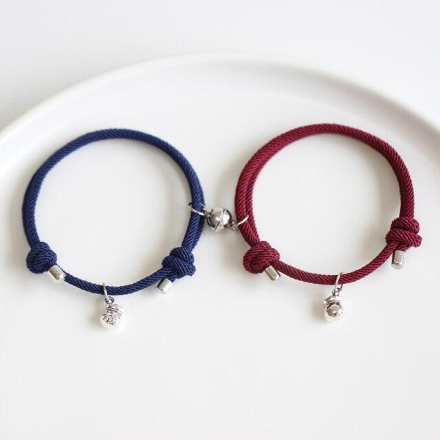 New Magnets Bracelets Attract Each Other Couple Lover Bracelet Pendants Charm Bracelet Mountain And Ocean Matching Magnetic Bracelets For Women Men And Best Friends Relationship Bracelets