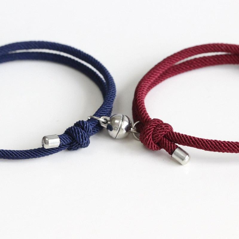 New Magnets Bracelets Attract Each Other Couple Lover Bracelet Pendants Charm Bracelet Mountain And Ocean Matching Magnetic Bracelets For Women Men And Best Friends Relationship Bracelets