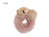 New Mink Fur Hair Rope Scrunchie Women Accessory Flurry Headband Hair Ties Elastic Fashion Hair Ring Women's Wristband Scrunchie Hairband Pom Pom Hair Tie Ring