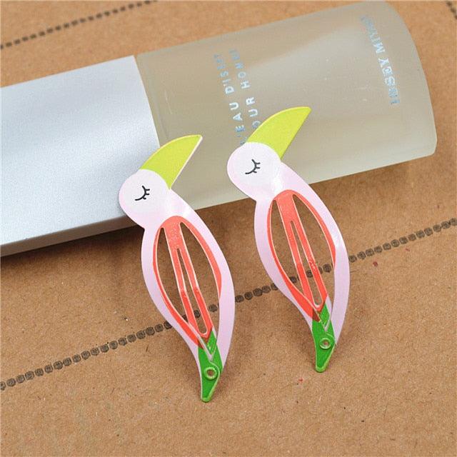 New Printed Cute Cartoon Fruit BB Clips Hairpins Girls Hair Accessories Children Headwear Baby Hair Clips Headdress Gorgeous Hair Accessories For Girls
