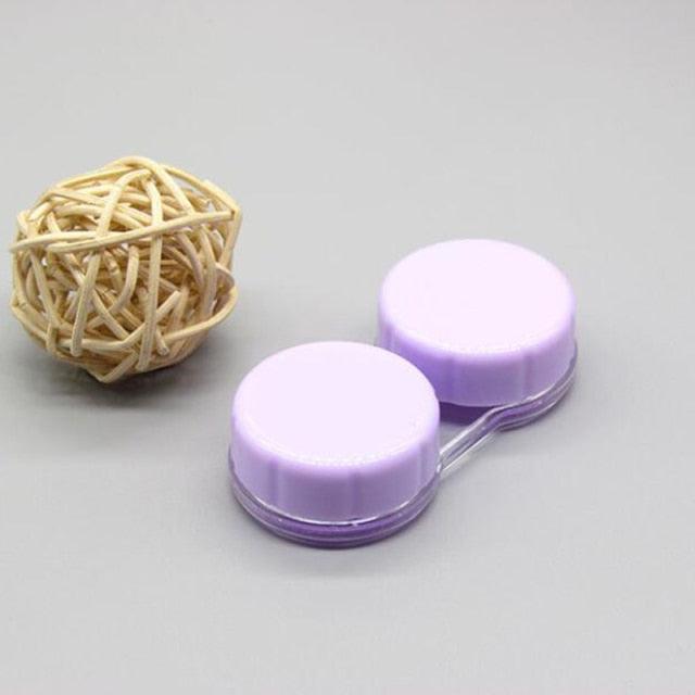Transparent Suction Stick Container Set Portable Contact Lens Box For Women Travel Contact Lenses Case Contact Box Holder Container Outdoor Mini Contact Lens Storage