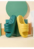 New Thicker EVA Sofa Slides Sole Soft Indoor Slippers Men Women Anti-Slip Sandals Summer Bathroom Platform Shoes Open Toe Soft Slippers Thick Lightweight Non-Slip Shower Bath Cloud Slides Pool Gym House Sandals