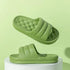 New Thicker EVA Sofa Slides Sole Soft Indoor Slippers Men Women Anti-Slip Sandals Summer Bathroom Platform Shoes Open Toe Soft Slippers Thick Lightweight Non-Slip Shower Bath Cloud Slides Pool Gym House Sandals