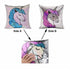 New Unicorn Sequin Pillow Cover Mermaid Magic Sequin Cushion Cover Decorative Pillow Case For Hoom Room Party Decor Unicorn Gifts Mermaid Throw Pillow Cover Decorative Pillowcase Unicorn Room Decor for Girls 40X40cm