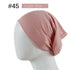 New Winter Autumn Soft Solid Color Inner Hijab  Cap Lightweight Muslim Turban Elegant Hijab Caps Hat Islam Under Scarf  Undercap Bonnet Color Soft Jersey Stretch Hijab's Tube Cap Hat Hijab Bonnet Muslim Women Scarf Turbans Head For Women