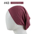 New Winter Autumn Soft Solid Color Inner Hijab  Cap Lightweight Muslim Turban Elegant Hijab Caps Hat Islam Under Scarf  Undercap Bonnet Color Soft Jersey Stretch Hijab's Tube Cap Hat Hijab Bonnet Muslim Women Scarf Turbans Head For Women
