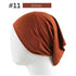 New Winter Autumn Soft Solid Color Inner Hijab  Cap Lightweight Muslim Turban Elegant Hijab Caps Hat Islam Under Scarf  Undercap Bonnet Color Soft Jersey Stretch Hijab's Tube Cap Hat Hijab Bonnet Muslim Women Scarf Turbans Head For Women