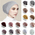New Winter Autumn Soft Solid Color Inner Hijab  Cap Lightweight Muslim Turban Elegant Hijab Caps Hat Islam Under Scarf  Undercap Bonnet Color Soft Jersey Stretch Hijab's Tube Cap Hat Hijab Bonnet Muslim Women Scarf Turbans Head For Women