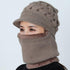 New Winter Balaclava Beanies Mother Hat Women Warm Thick Skellies Riding Outdoor Hats Gorgas Stripes Beanie Cap Mask Scarf Hat Set Outdoor Sport Warm Beanies Hat For Men Knitted Hats Bandana Hiking Camping Kid Neck Warmer Cap
