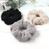 New Women Cute Teddy Velvet Scrunchies Elastic Hair Band Faux Fur Hair Rope Girl's Hair Tie Accessories Ponytail Holder Accessories for Women And Girls