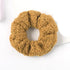 New Women Cute Teddy Velvet Scrunchies Elastic Hair Band Faux Fur Hair Rope Girl's Hair Tie Accessories Ponytail Holder Accessories for Women And Girls