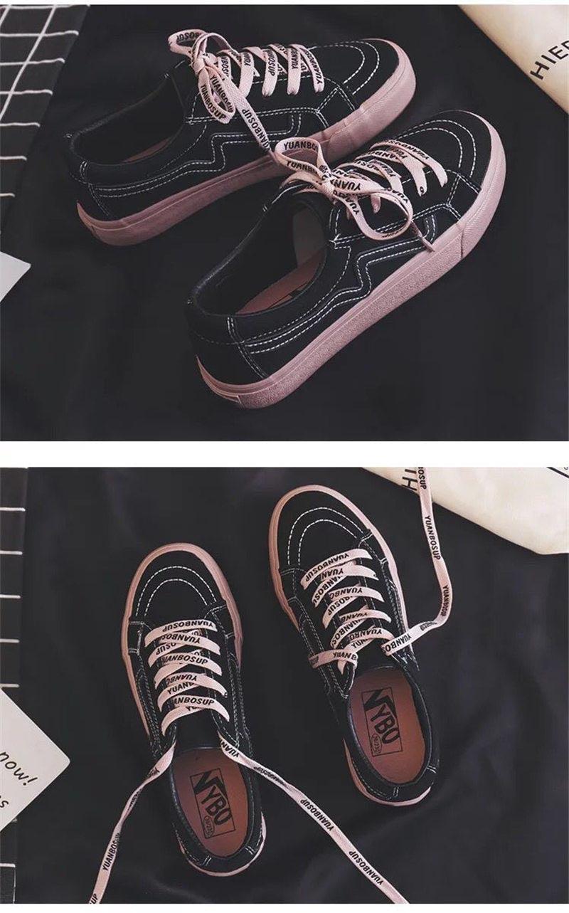 New Women Sneaker Fashion Breathble Vulcanized Shoes Platform Lace Up Casual White Tenis Sneakers Women Play Fashion Sneaker Low Top Elastic Canvas Flat Sneakers