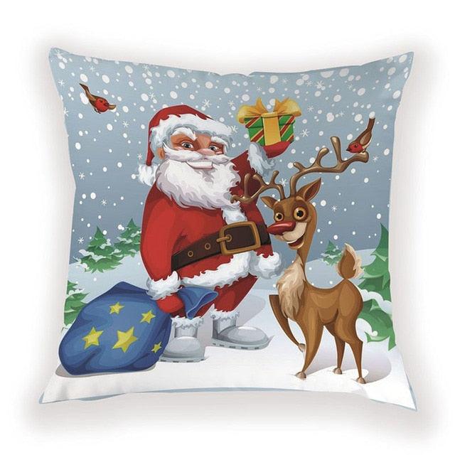 New Year Christmas Decorations Pillows Cover Christmas Décor for Home Christmas Tree Snowflake Snowman Reindeer Home Decor Throw Pillow Case Cushion Cover Santa Merry Christmas Gift Xmas 45x45cm - STEVVEX Decor - 54, American Luxury cushions, Animal Pillowcase, Animals Cushion Covers, christmas decor, Christmas Decoration Covers, Christmas Gifts, Cushion, Cushion Cover, Decorative Pillow Case, home decor, Home Design, Pillow, Pillow Case, Pillow covers, Santa Claus Cushion Covers - Stevvex.com