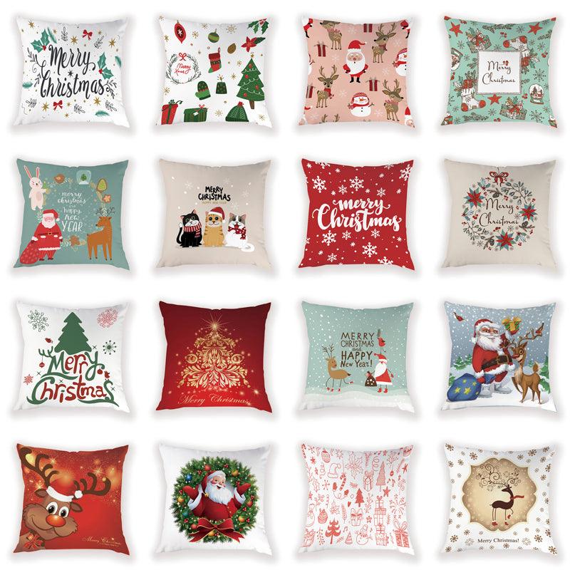 New Year Christmas Decorations Pillows Cover Christmas Décor for Home Christmas Tree Snowflake Snowman Reindeer Home Decor Throw Pillow Case Cushion Cover Santa Merry Christmas Gift Xmas 45x45cm - STEVVEX Decor - 54, American Luxury cushions, Animal Pillowcase, Animals Cushion Covers, christmas decor, Christmas Decoration Covers, Christmas Gifts, Cushion, Cushion Cover, Decorative Pillow Case, home decor, Home Design, Pillow, Pillow Case, Pillow covers, Santa Claus Cushion Covers - Stevvex.com