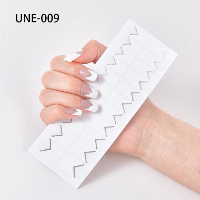 New Year Nail Art Decoration Sticker Manicure French Shiny Sequins Nail Polish Strips Wraps Accessories Manicure Nail Art Stickers French Tip Guides Stickers French Nail Stickers Form Fringe Guides for Decoration Stencil Tools - ALLURELATION - 554, Art Sticker, Decoration Sticker, DIY Decoration, DIY Manicure, French Nail, French Nail Stickers, Manicure, Nail Art, Nail Art Decoration, Nail Polish Strips, Nail Stickers, non-toxic, Stencil Tools, Strips Wraps, toenails - Stevvex.com