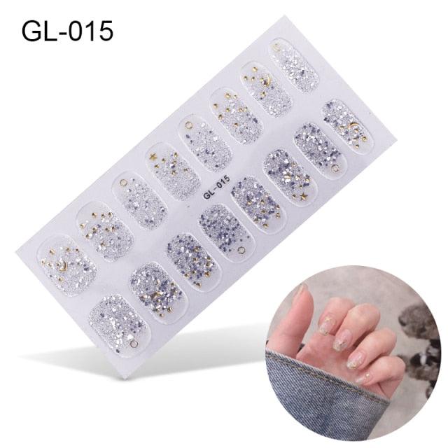 New Year Nail Art Decoration Sticker Manicure French Shiny Sequins Nail Polish Strips Wraps Accessories Manicure Nail Art Stickers French Tip Guides Stickers French Nail Stickers Form Fringe Guides for Decoration Stencil Tools - ALLURELATION - 554, Art Sticker, Decoration Sticker, DIY Decoration, DIY Manicure, French Nail, French Nail Stickers, Manicure, Nail Art, Nail Art Decoration, Nail Polish Strips, Nail Stickers, non-toxic, Stencil Tools, Strips Wraps, toenails - Stevvex.com