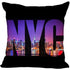New York Pillow Cover Square Cushion Cover Christmas Zippered Pillow Case for Sofa Bed Home Decor 40*40cm,45*45cm(One Side)