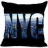 New York Pillow Cover Square Cushion Cover Christmas Zippered Pillow Case for Sofa Bed Home Decor 40*40cm,45*45cm(One Side)