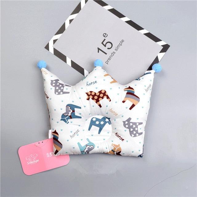 Newborn Baby Shaping Pillow Cute Crown Shape Backrest Cushion Anti-head Correction Bed Neck Support Pillows Baby Pillow Baby Bedding Air Mesh Organic Cotton Soft Baby Pillow Newborn Anti Flat Head Syndrome for Crib Cot Baby Pillow - ALLURELATION - 552, Baby Cotton U-shaped Pillow, Baby Highchair Stroller, Baby Nursing Cushion, Baby Pillow, Baby Pillow Car, Baby Pillow Car Belt, Baby Pillow Car Safety Belt, Baby Pillow Safety Belt, Back Cushion, Back Lumbar Support - Stevvex.com
