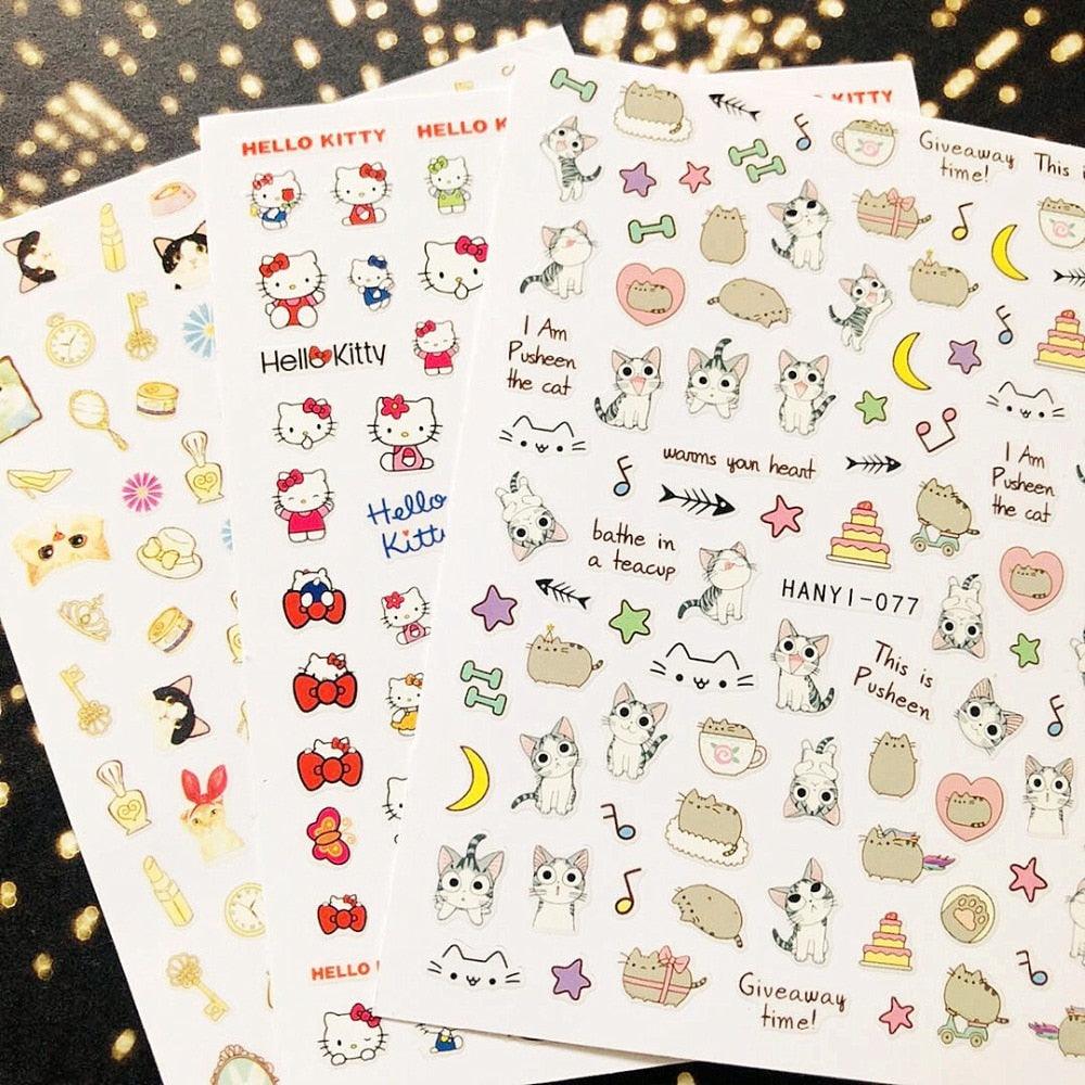 Newest Cats 3D Nail Art Sticker Decal Template Nail Tool Decorations Cute Nail Stickers for Kids and Little Girls Sheets Self Adhesive Nail Art Stickers 3D Animal Nail Decals Nail Art Decoration Set Including Cat Dog Strawberry Bear Chick Bunny Pat - ALLURELATION - 3D Nail, 3D Nail Art, 554, Animal Nail, Art Decoration, Decal, DIY Nail Art, manicure, Nail Art, Nail Stickers, Self Adhesive Nail, self-adhesive, sticker edge, Template Nail, top coat - Stevvex.com