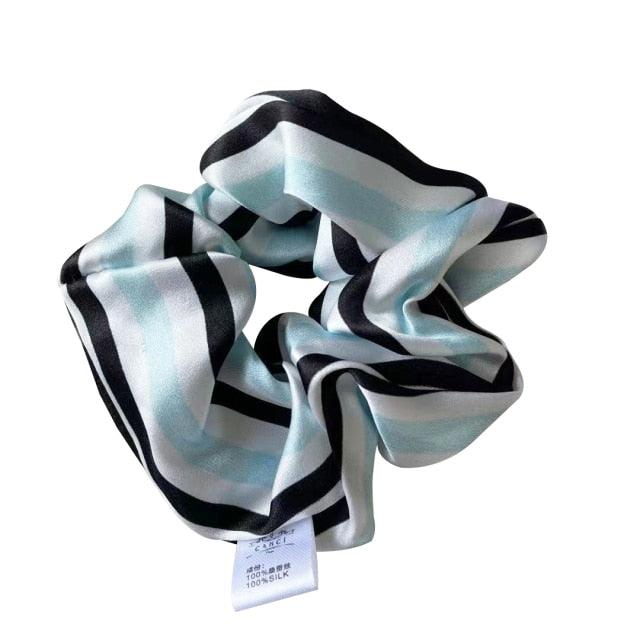 Oversized Scrunchies For Women Solid Headband Silk Rubber Bands Satin Elastic Ties Hair Accessories Ponytail Holder Accessories for Women Girls