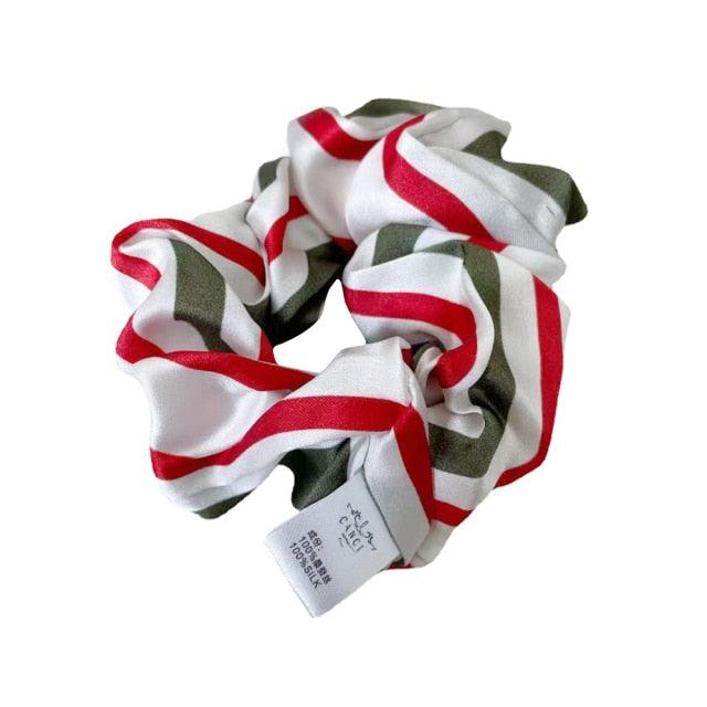 Oversized Scrunchies For Women Solid Headband Silk Rubber Bands Satin Elastic Ties Hair Accessories Ponytail Holder Accessories for Women Girls