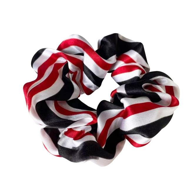 Oversized Scrunchies For Women Solid Headband Silk Rubber Bands Satin Elastic Ties Hair Accessories Ponytail Holder Accessories for Women Girls