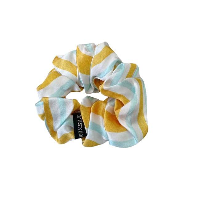 Oversized Scrunchies For Women Solid Headband Silk Rubber Bands Satin Elastic Ties Hair Accessories Ponytail Holder Accessories for Women Girls
