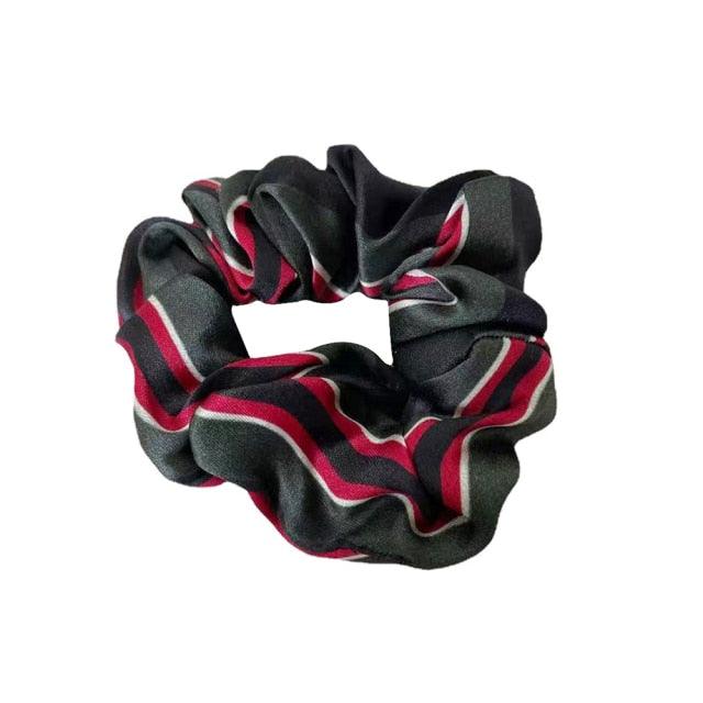 Oversized Scrunchies For Women Solid Headband Silk Rubber Bands Satin Elastic Ties Hair Accessories Ponytail Holder Accessories for Women Girls