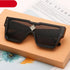 Oversized Square Shape Sunglasses For Women & Men New  Luxury Design Sun Glasses For Female New Fashionable  Large Frame Silver Mirror Eyewear