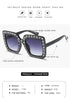 Oversized Sunglasses Square Diamond Sunglasses Women Retro Sunglasses Luxury & Diamond Square Shape Sunglasses For Women Branded Attractive Any Size Crystal Sun Glasses For Ladies Gradient Classic Mirror & Decent Shades