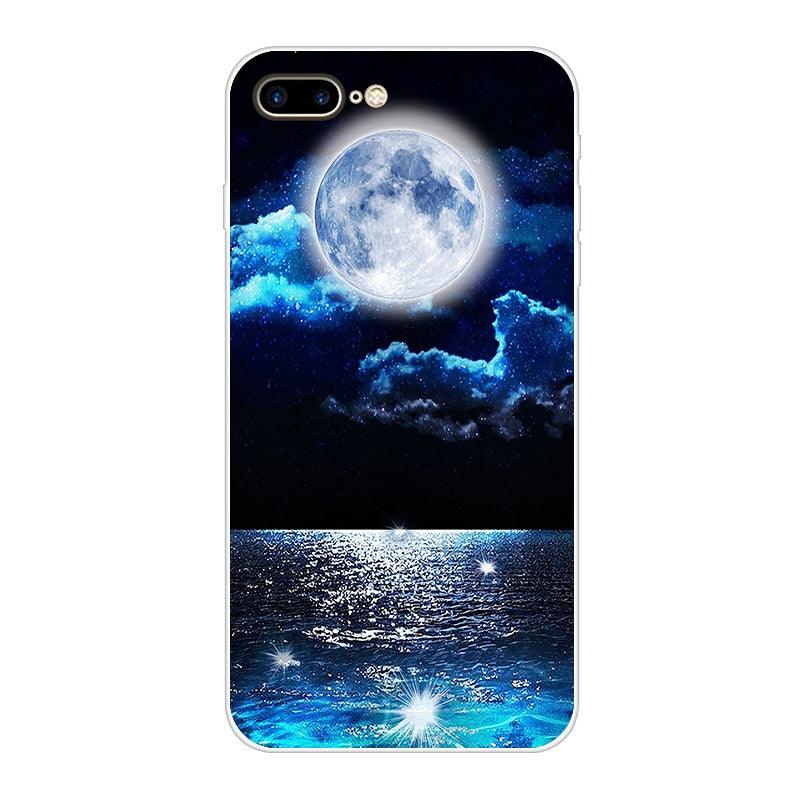 Painted Flowers Designed for Women Men Gel Rubber Full Body Protection Shockproof Drop Protection Cover For iPhone 5S 5 S SE Case Cover iPhone 6 6S 7 8 Plus X XS Cute Minnie Silicone Phone Cover Case For iphone 7