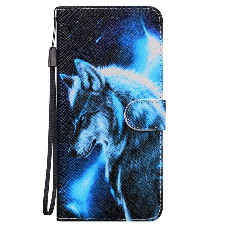 Painted Wallet Card Leather Flip Cover for Xiaomi Redmi10C 10 C 10A Phone Case Cute Colorful Painted Premium PU Leather Flip Cover with Card Holder Phone Case for Xiaomi
