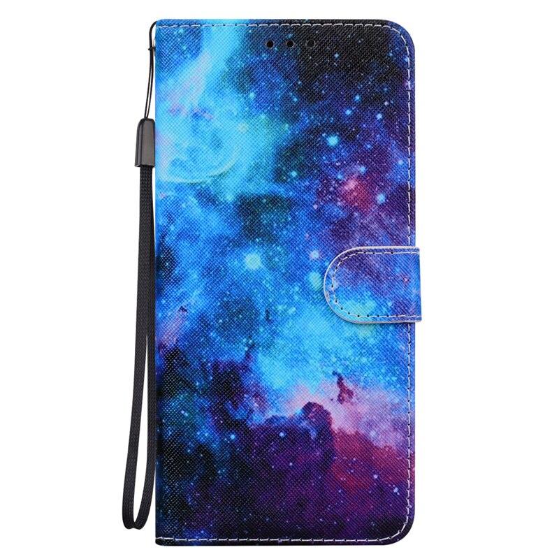 Painted Wallet Card Leather Flip Cover for Xiaomi Redmi10C 10 C 10A Phone Case Cute Colorful Painted Premium PU Leather Flip Cover with Card Holder Phone Case for Xiaomi