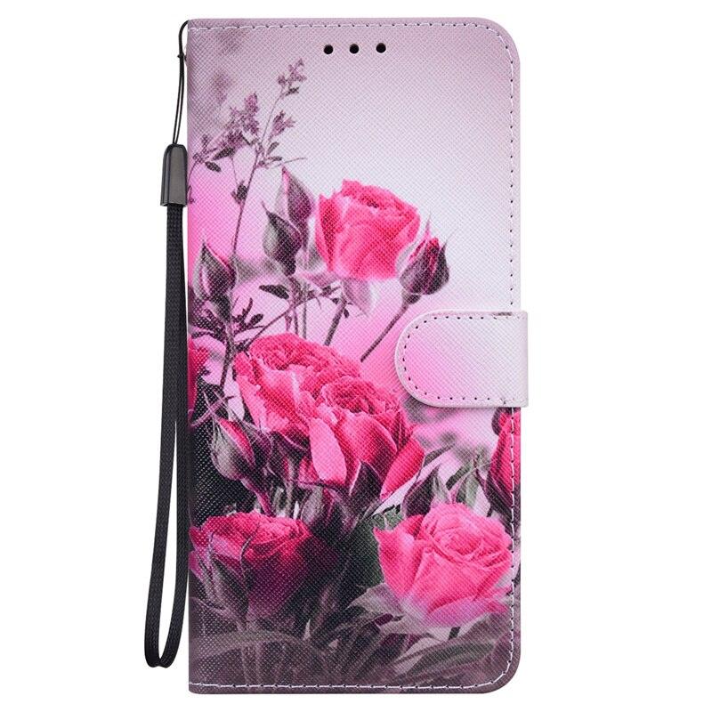 Painted Wallet Card Leather Flip Cover for Xiaomi Redmi10C 10 C 10A Phone Case Cute Colorful Painted Premium PU Leather Flip Cover with Card Holder Phone Case for Xiaomi