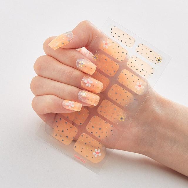 Patterned Nails With Creative Nail Polish Nail Polish Stickers Temporary Tattoos Kids Nails Art Decoration Nail Strips Shiny French Tip Guides Stickers French Nail Stickers Form Fringe Guides for Decoration Stencil Tools - ALLURELATION - 554, Creative Nail, curved nail stickers, DIY Decoration, French Nail, French Nail Stickers, Nail Art, Nail Polish, Nail Polish Stickers, Nail Stickers, Nail Strips, Nail Tips, Nails Art Decoration, non-toxic, Patterned Nails - Stevvex.com