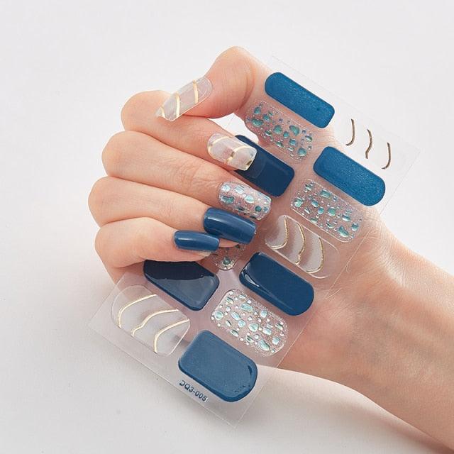 Patterned Nails With Creative Nail Polish Nail Polish Stickers Temporary Tattoos Kids Nails Art Decoration Nail Strips Shiny French Tip Guides Stickers French Nail Stickers Form Fringe Guides for Decoration Stencil Tools - ALLURELATION - 554, Creative Nail, curved nail stickers, DIY Decoration, French Nail, French Nail Stickers, Nail Art, Nail Polish, Nail Polish Stickers, Nail Stickers, Nail Strips, Nail Tips, Nails Art Decoration, non-toxic, Patterned Nails - Stevvex.com