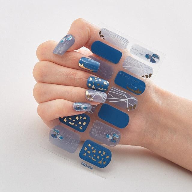 Patterned Nails With Creative Nail Polish Nail Polish Stickers Temporary Tattoos Kids Nails Art Decoration Nail Strips Shiny French Tip Guides Stickers French Nail Stickers Form Fringe Guides for Decoration Stencil Tools - ALLURELATION - 554, Creative Nail, curved nail stickers, DIY Decoration, French Nail, French Nail Stickers, Nail Art, Nail Polish, Nail Polish Stickers, Nail Stickers, Nail Strips, Nail Tips, Nails Art Decoration, non-toxic, Patterned Nails - Stevvex.com